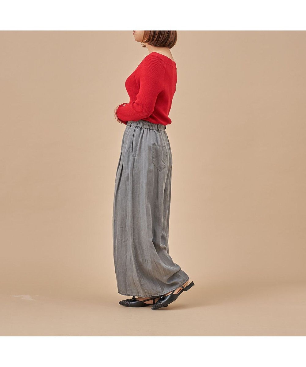 MODE ET JACOMO <carino>グリッターコンビフラットシューズ 