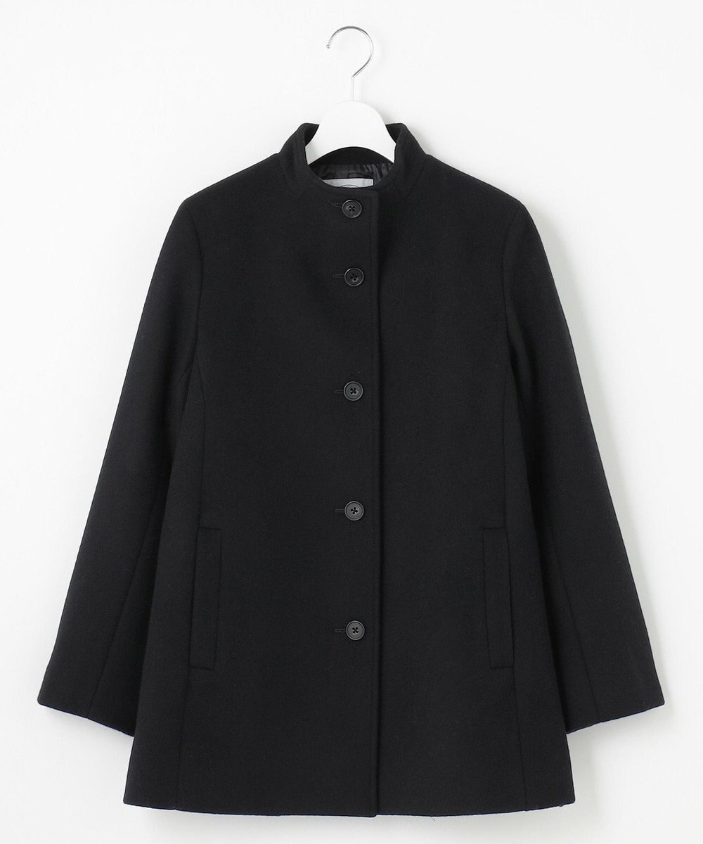 J.PRESS LADIES L ショートビーバー ボトルネック コート 