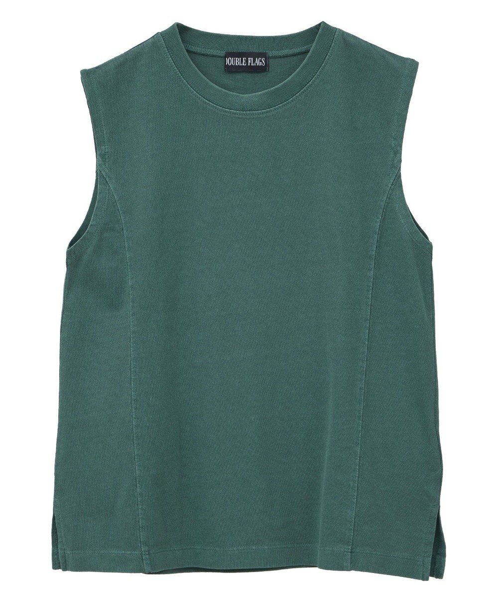 Green Parks ・ＤＯＵＢＬＥ　ＦＬＡＧＳ　ピグメント切替ノースリ 