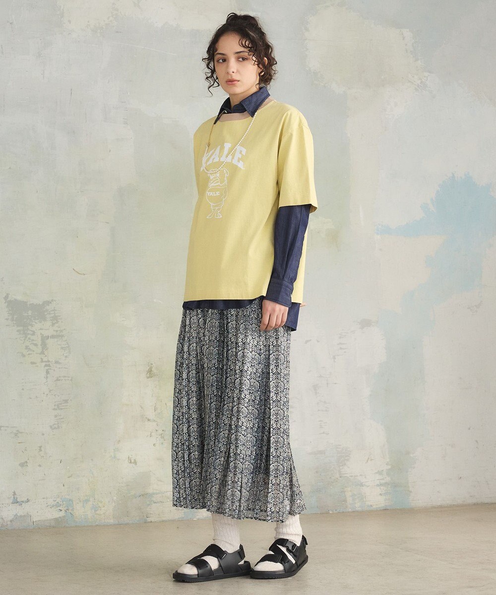 J.PRESS YORK STREET 【UNISEX】YALEアーチロゴ Tシャツ 