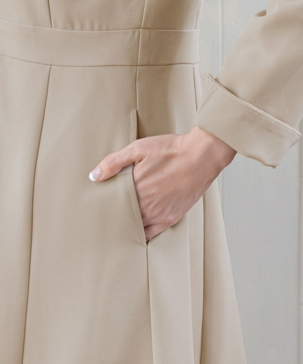 Tiaclasse L 【新色追加・洗える】フーデッドフレアコート 