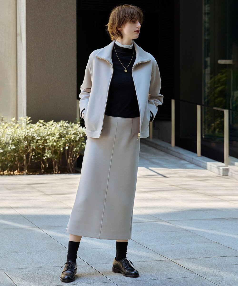 J.PRESS LADIES 【WEB限定】シアーストレッチフライス メローネック シアー カットソー 