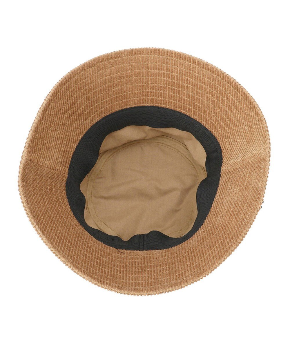 MOONBAT FURLA コール天バケットハット／ロゴ刺繍 