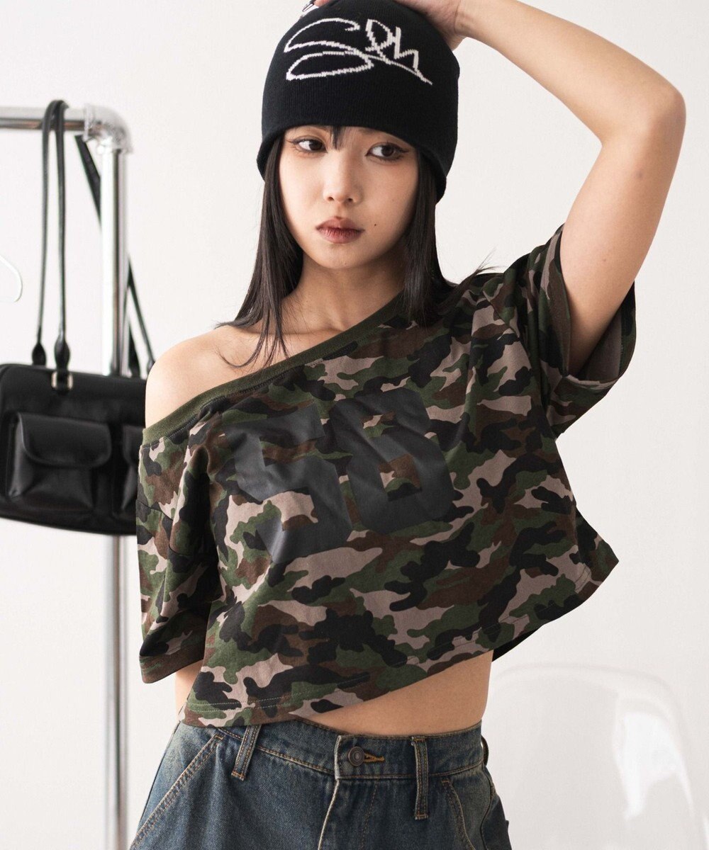 WEGO 2WAYオフショルショートT 