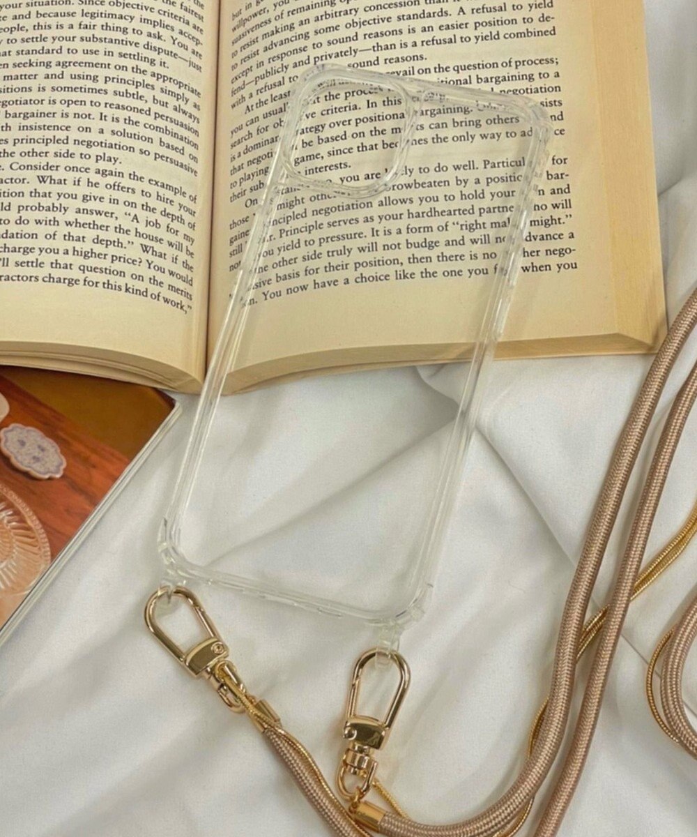 WEGO ストラップホール付きクリアiphoneケース 