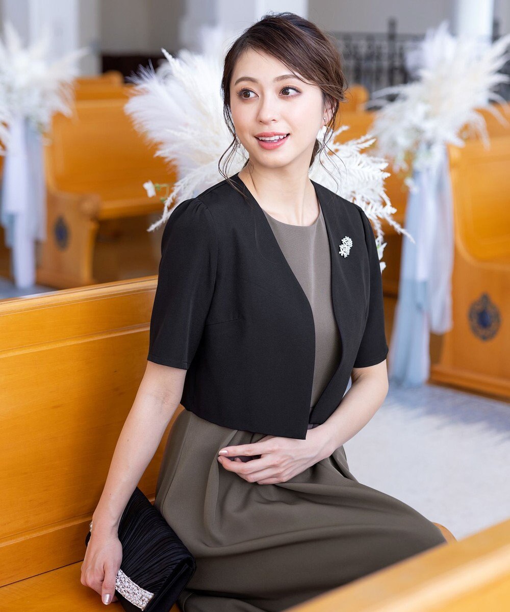 Tiaclasse L 【洗える】ボレロ＆ワンピースセット 