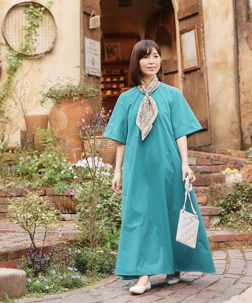 UNFILO 【洗える/軽量】FINE MOVE Aラインワンピース 