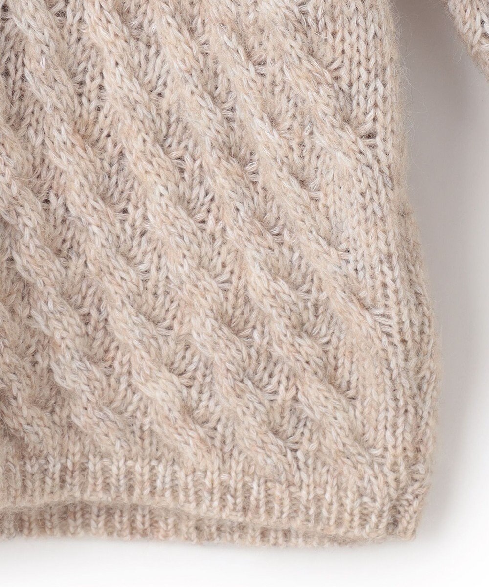 JOSEPH ファジーケーブル　ハイネックニット 