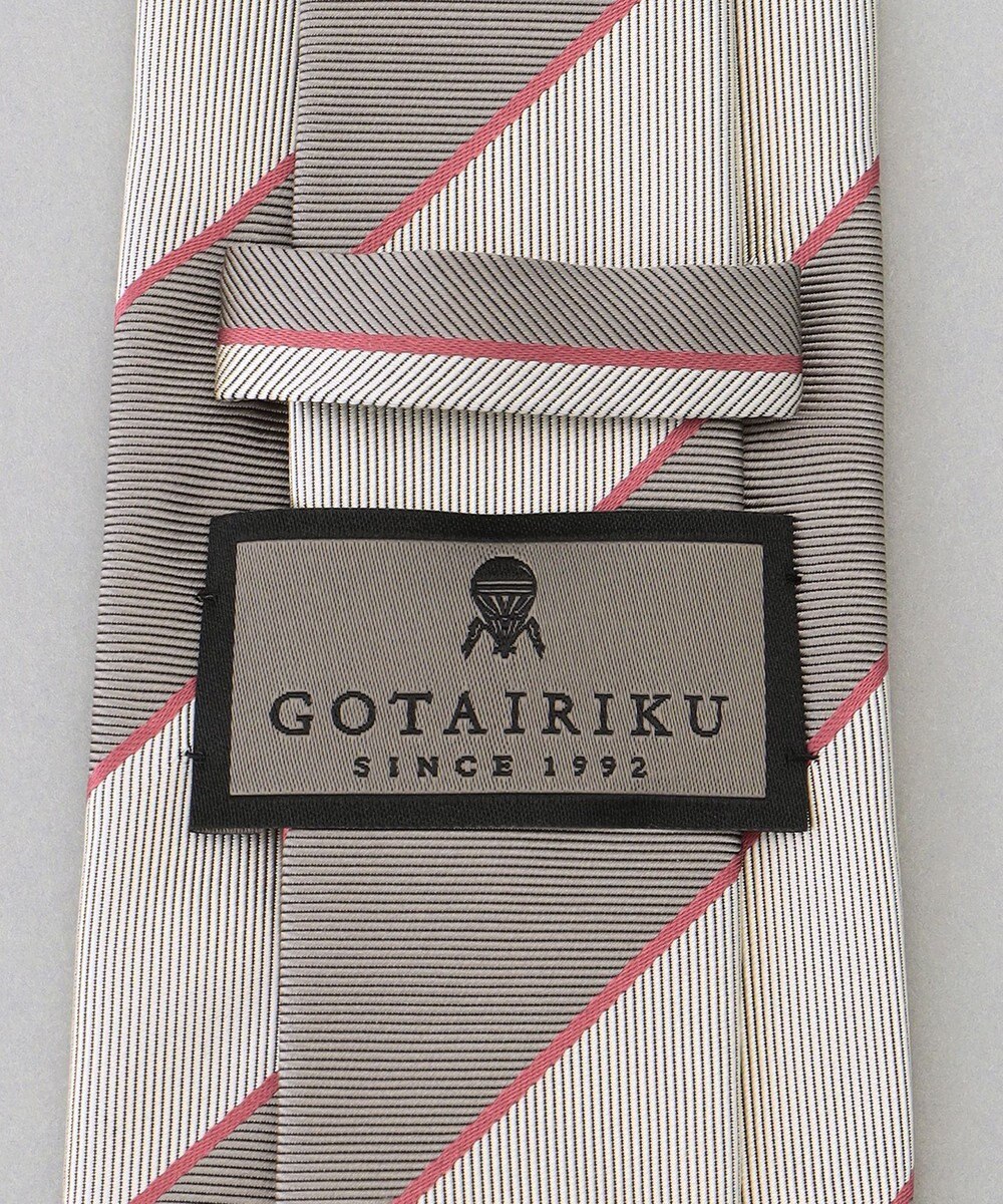 GOTAIRIKU  GOTAIRIKU別注【日本製】シルク ネクタイ_レジメンタル柄 