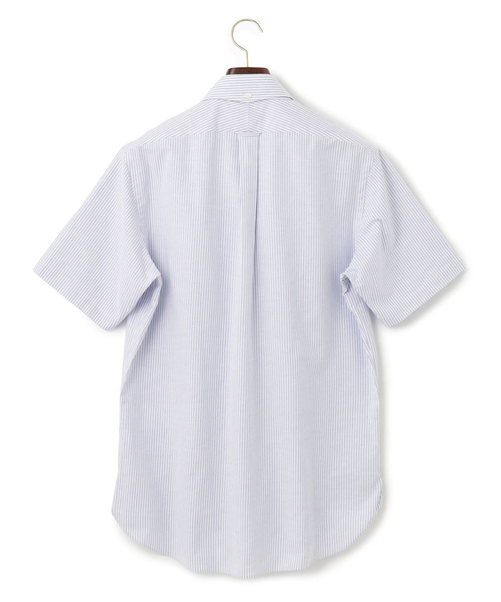 【J.PRESS BASIC】アービングボタンダウンキャンディストライプ 半袖シャツ, ピンク系1, M
