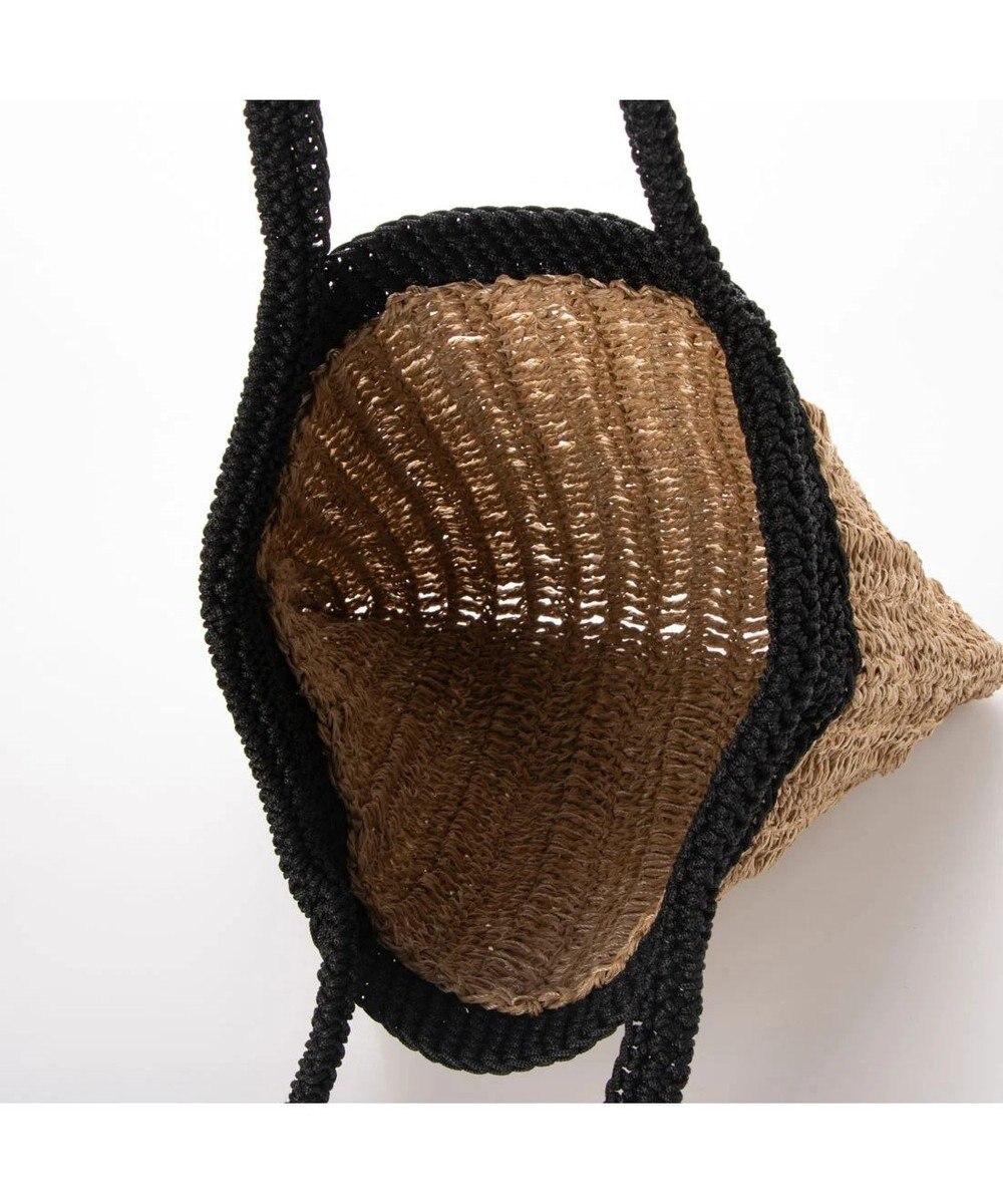 UNBILLION cachecache ペーパー切り替え横編みトートバッグ 