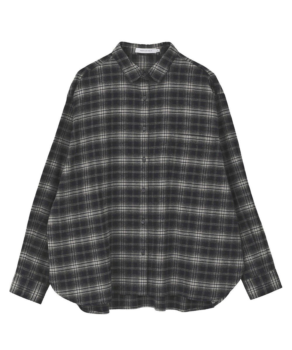 AMERICAN HOLIC ビエラ起毛チェックシャツ 