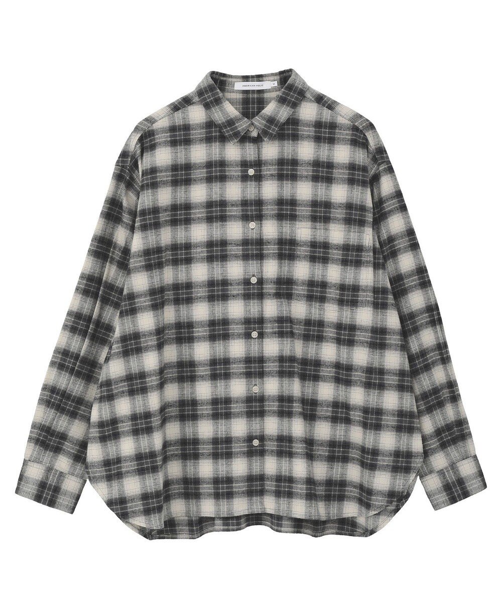 AMERICAN HOLIC ビエラ起毛チェックシャツ 