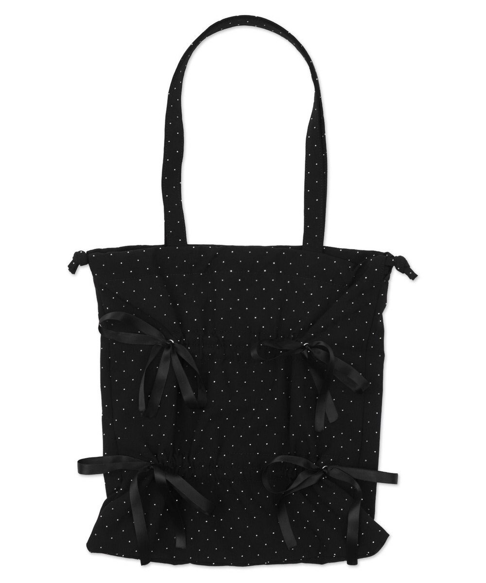 WEGO ドロストリボンギャザートート 