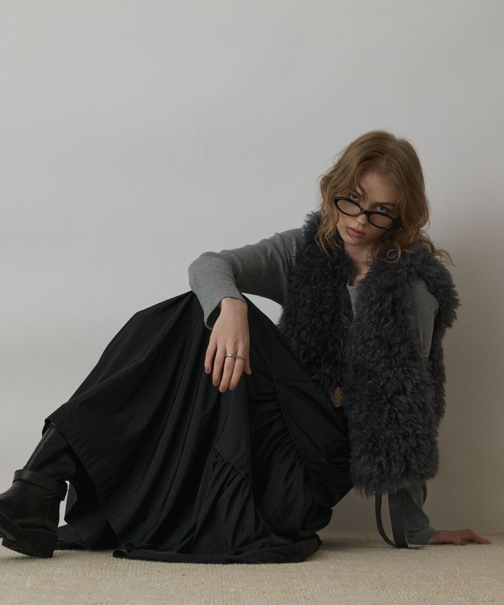 GRACE CONTINENTAL ティアードロングスカート 