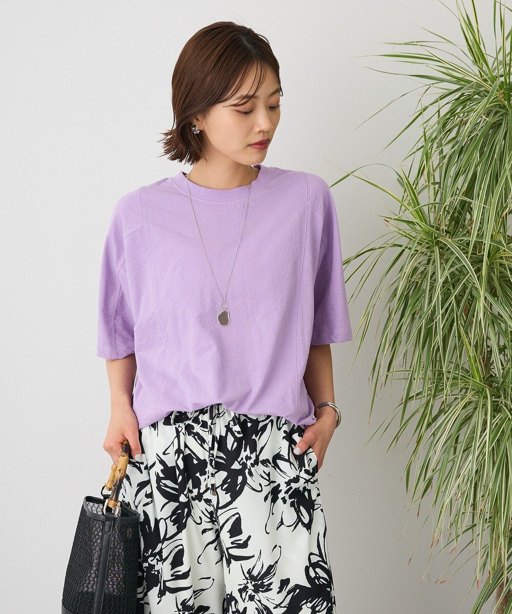 CRAFT STANDARD BOUTIQUE カットクレープワイドキリカエTシャツ 