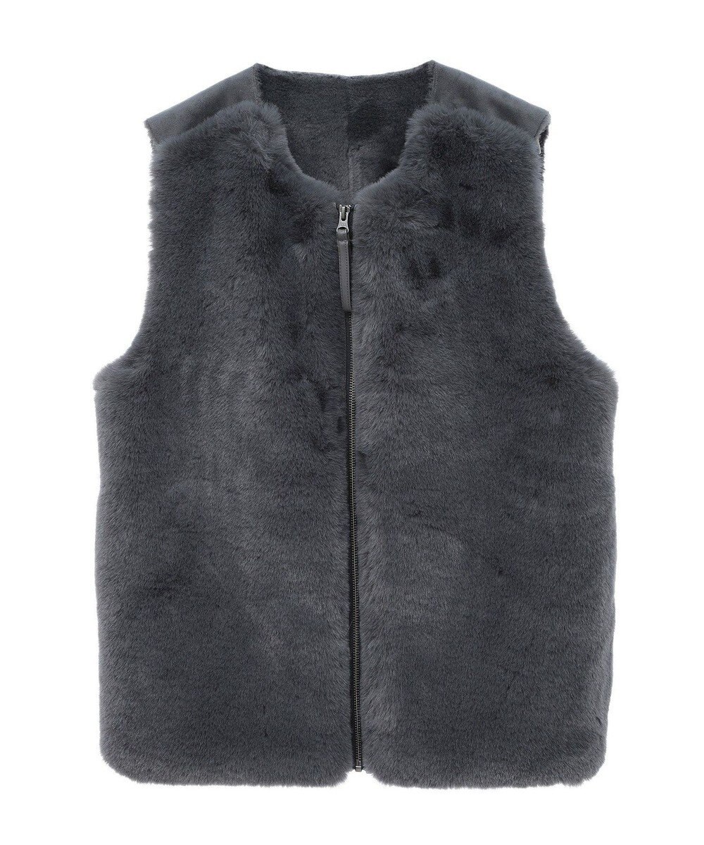 CRAFT STANDARD BOUTIQUE エコファー×ムートンチュニックベスト 