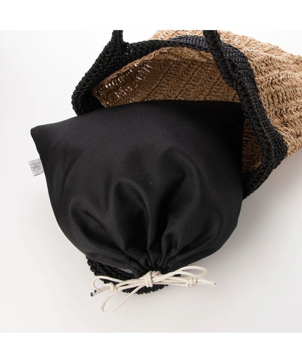 UNBILLION cachecache ペーパー切り替え横編みトートバッグ 