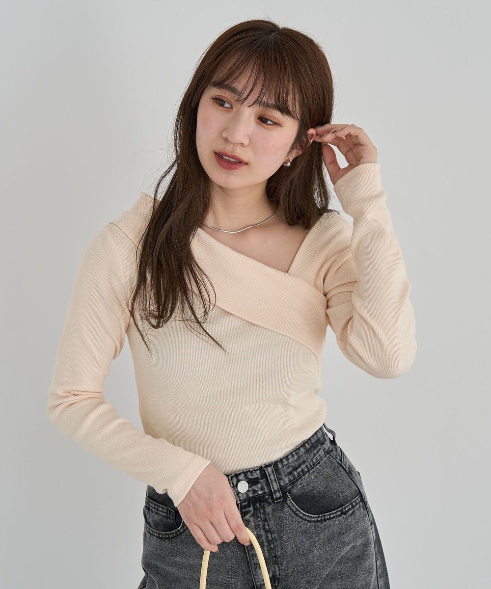 Green Parks ・ｓｗｉｎｇ　ｂｙ　クロスネックプルオーバー 