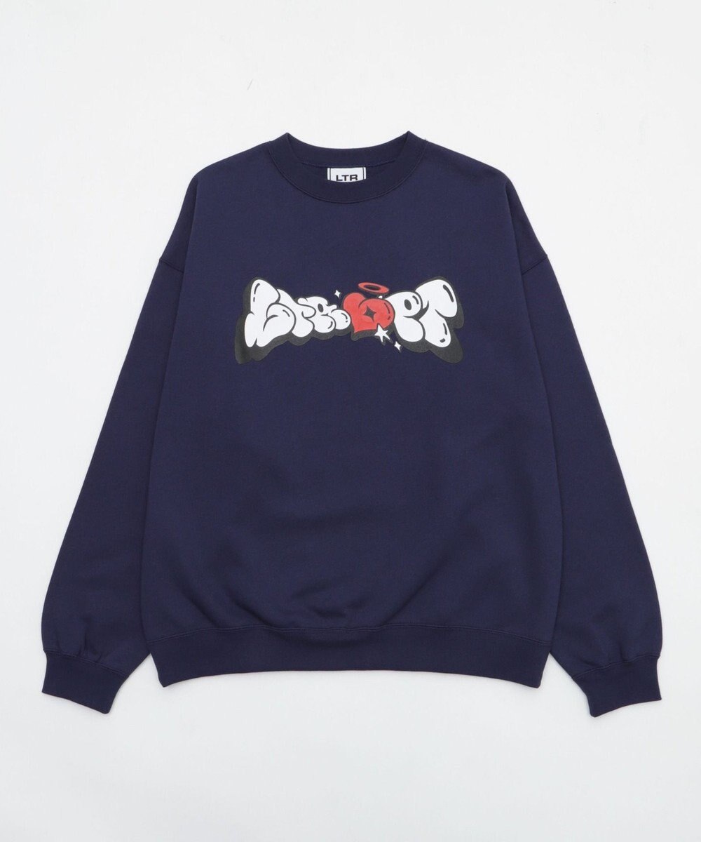 WEGO 【ユニセックス着用ITEM/MLサイズ展開】ハートモチーフプルオーバー 