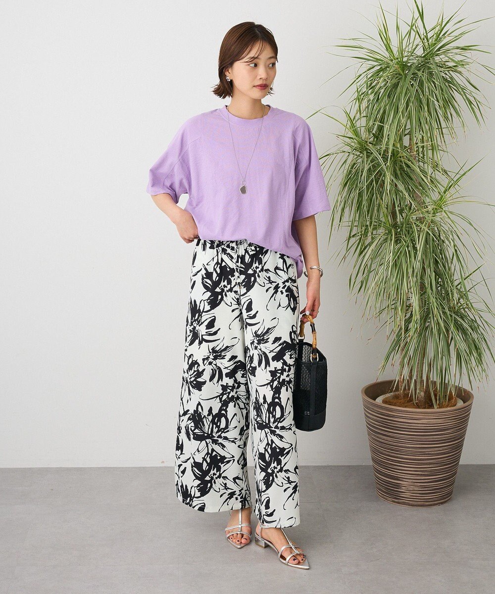 CRAFT STANDARD BOUTIQUE カットクレープワイドキリカエTシャツ 