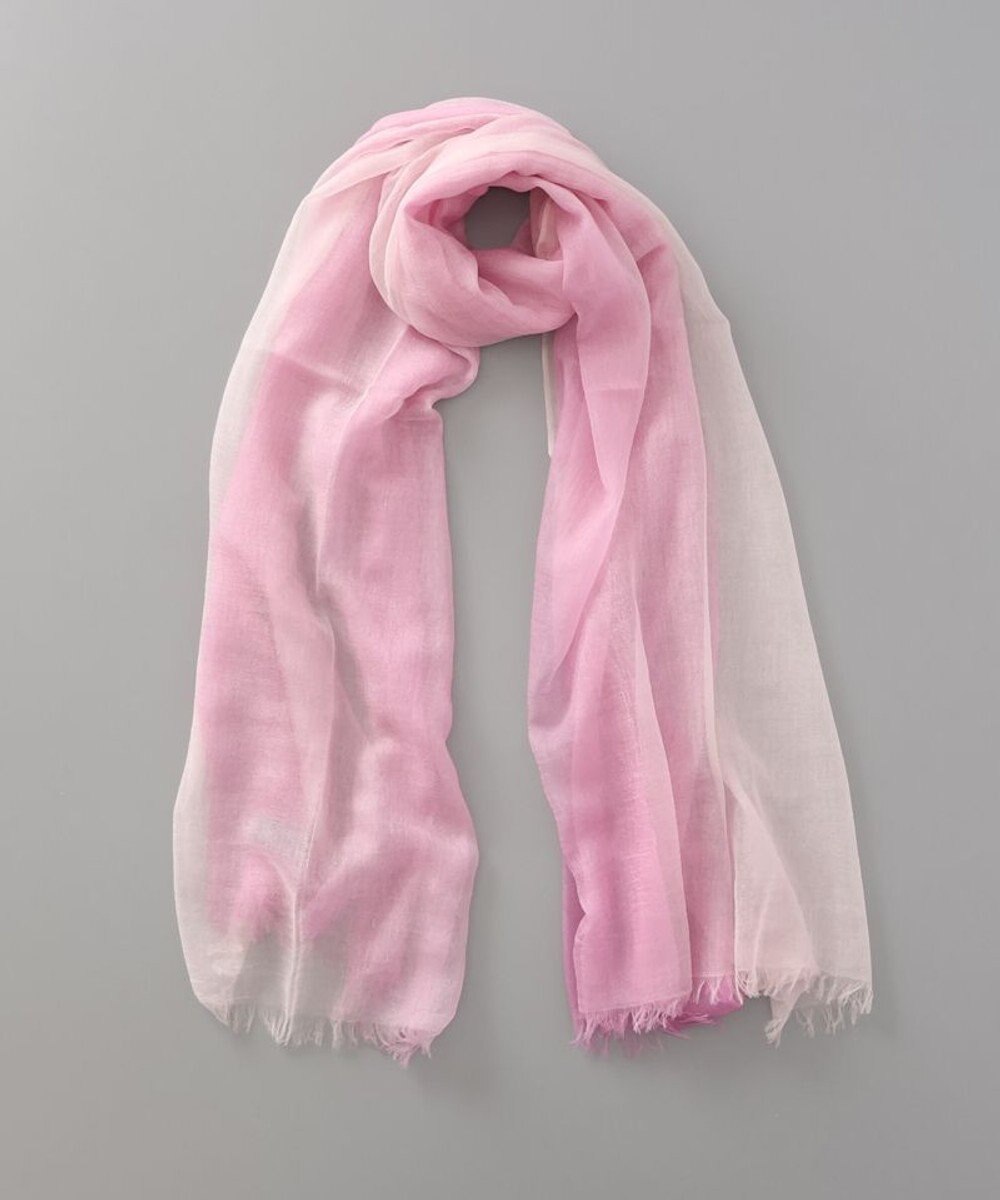 AURORA 【 LANVIN COLLECTION（ランバン コレクション） 】カシミヤ100%薄手オンブレーストール 