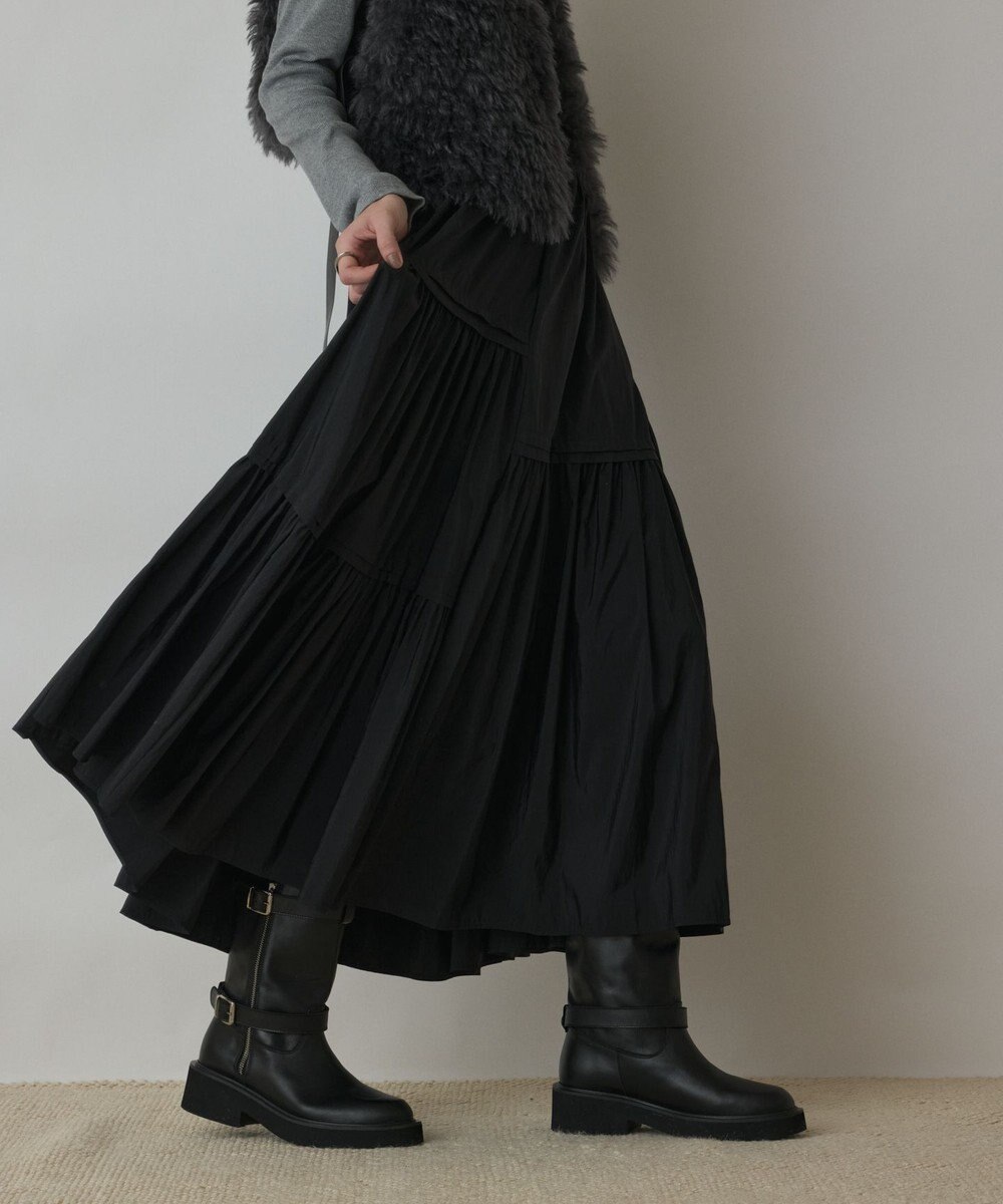 GRACE CONTINENTAL ティアードロングスカート 