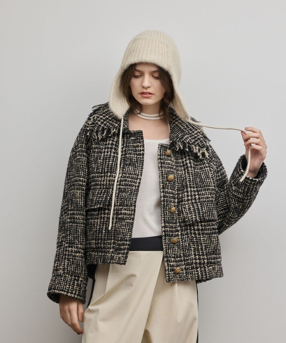 GRACE CONTINENTAL パディングツイードジャケット 