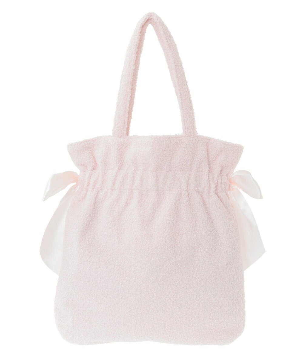 Maison de FLEUR ボアダブルリボントートバッグ 