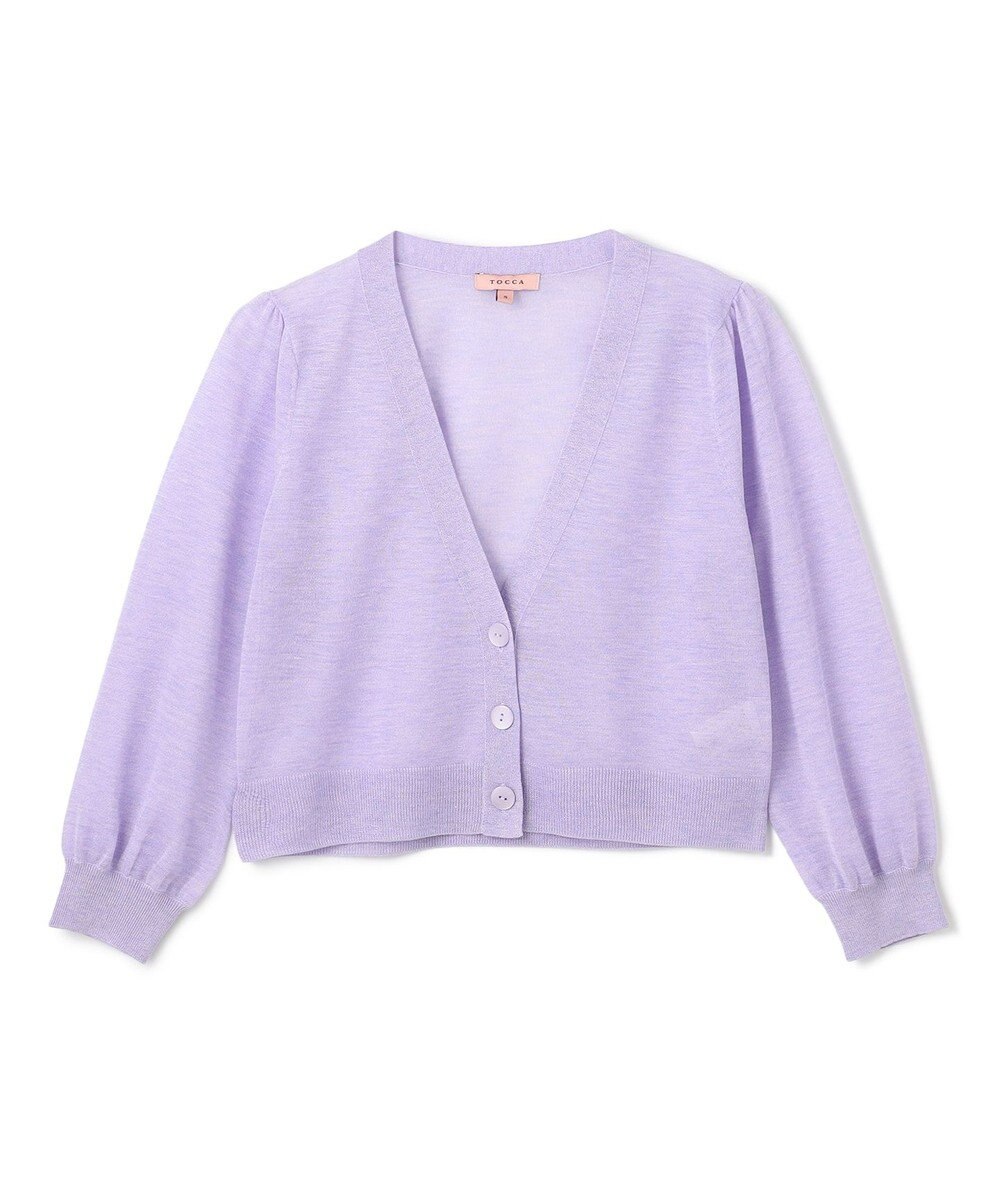 TOCCA 【美人百花掲載】SHEER BUBBLE KNIT ニットカーディガン 