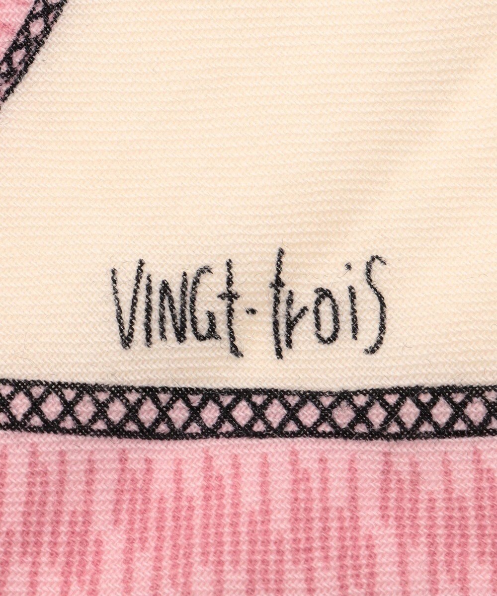 23区 【WEB&一部店舗限定】ウールカシミヤ デザイン ストール 