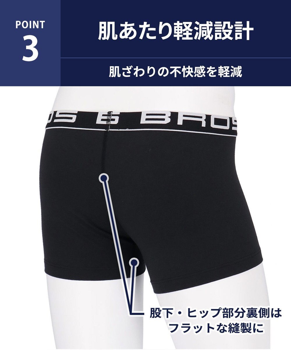 WACOAL MEN ボクサーパンツ 【2枚組】 綿混(本体) フロント快適設計 肌あたり軽減設計 前閉じ 下着 ボクサーブリーフ メンズ GT3500 /ブロス バイ ワコールメン 