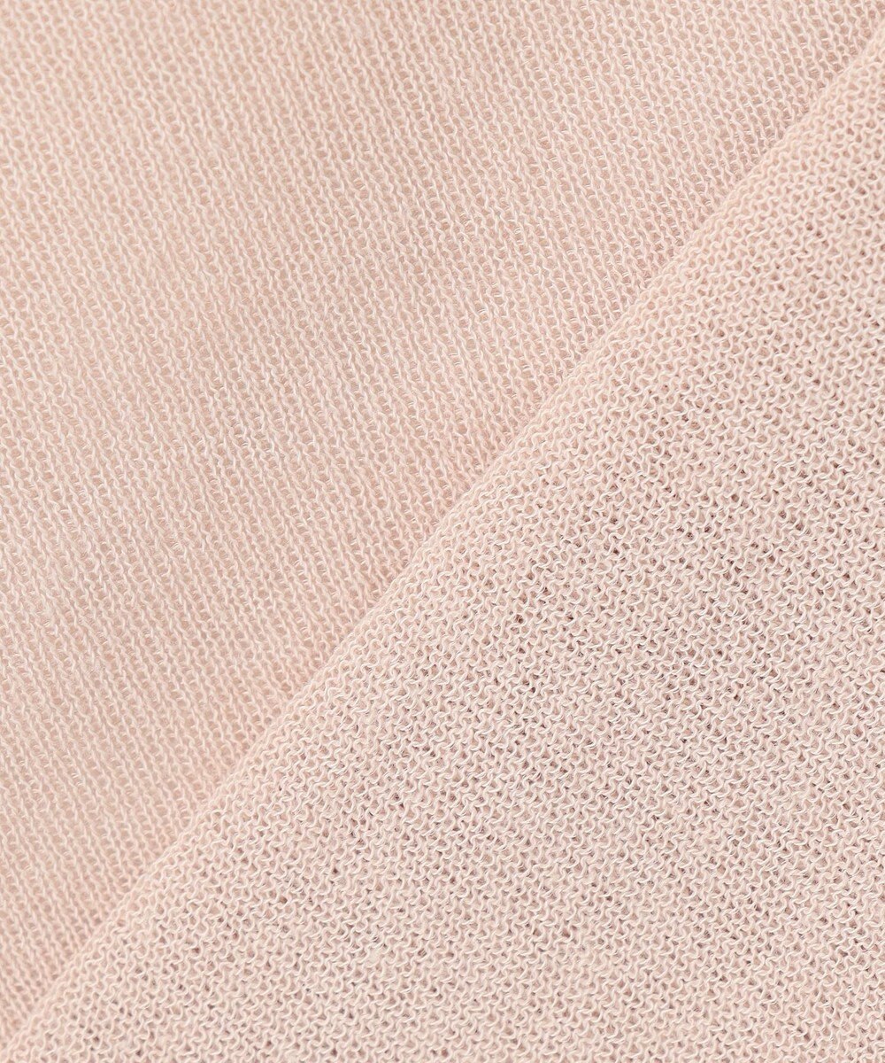 J.PRESS LADIES S 【洗える】LINEN MIX SHEER Vネック カーディガン 