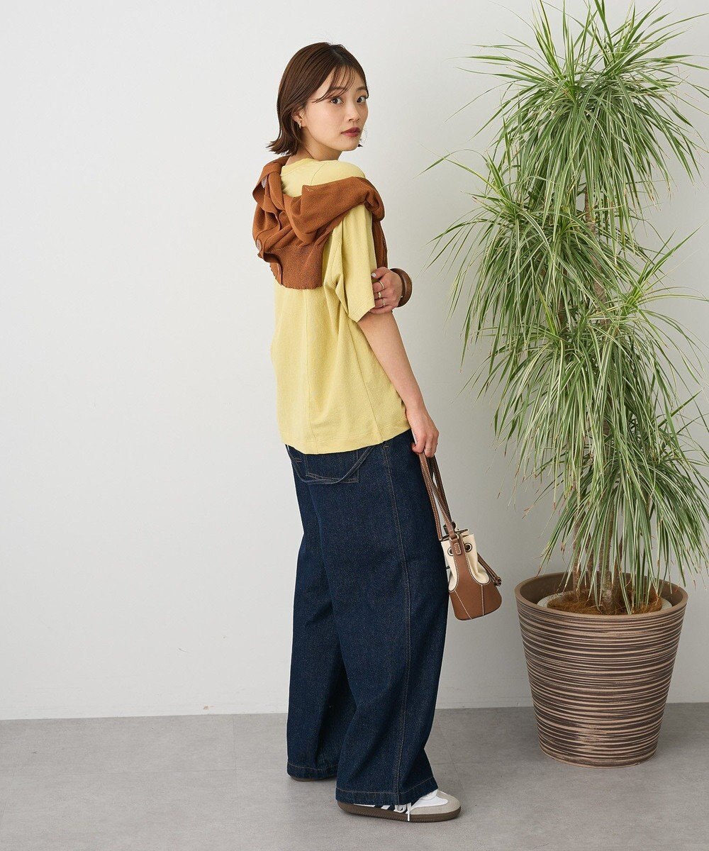 CRAFT STANDARD BOUTIQUE カットクレープワイドキリカエTシャツ 