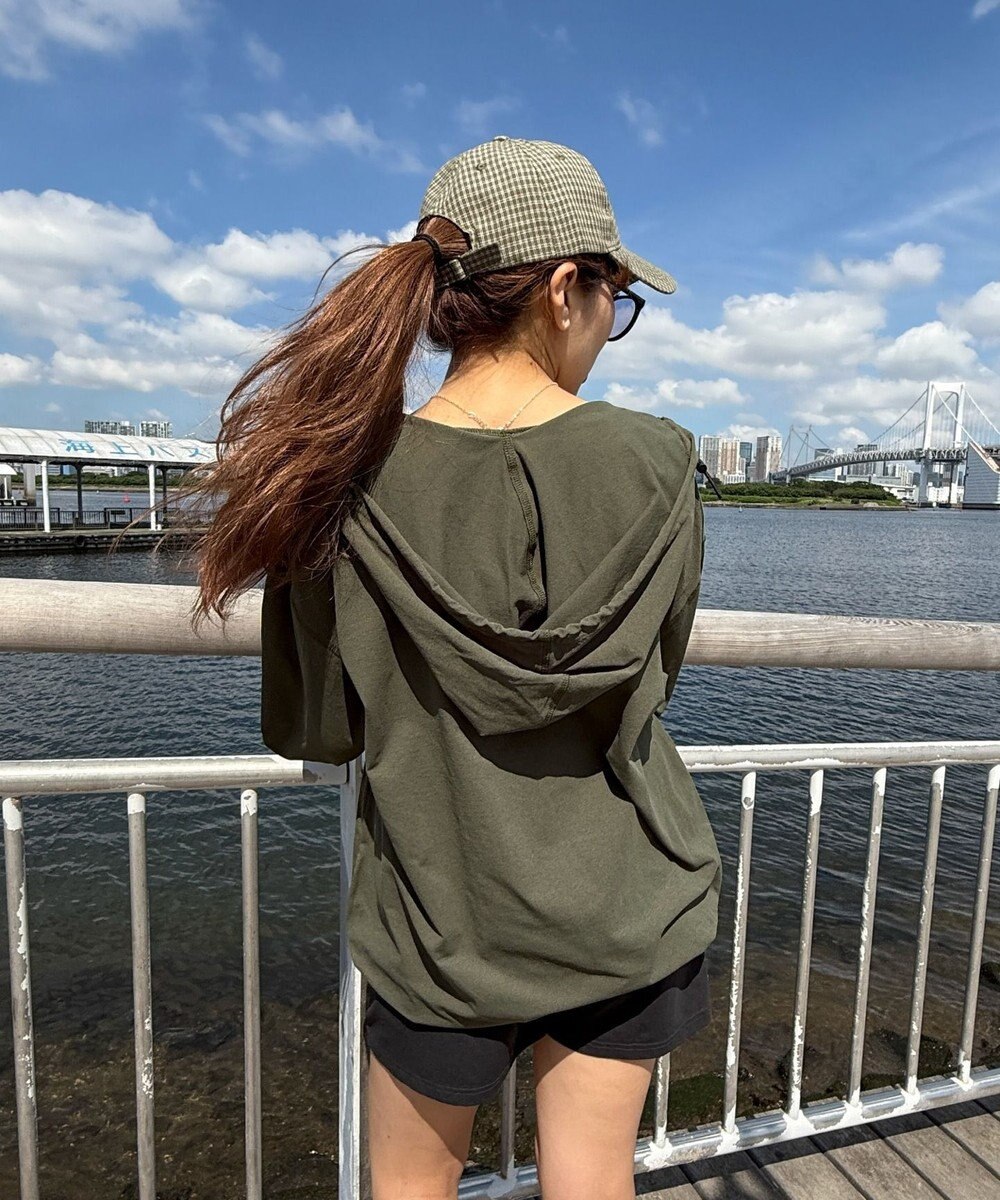 WEGO 【UVカット/吸水速乾/水陸両用/ラッシュガード】ハーフジップアノラックパーカー 