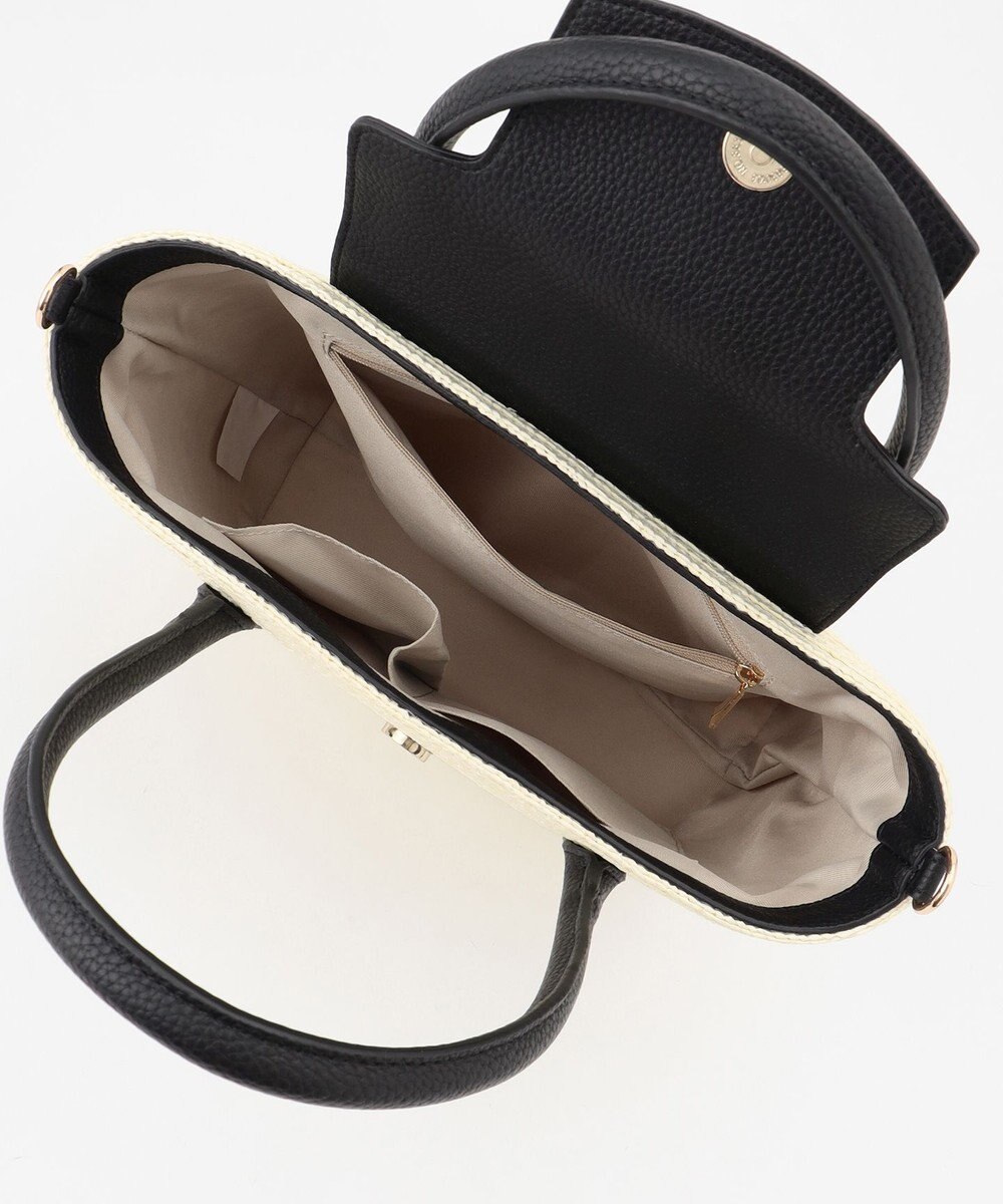 LA BAGAGERIE フラップ2WAYかごトートバッグ 