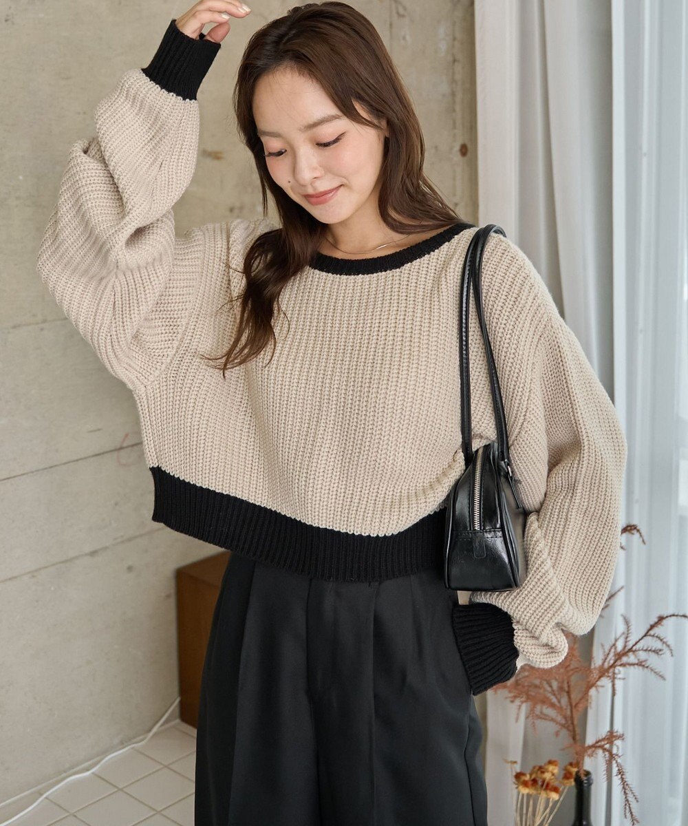 WEGO 【2024年秋冬新色カラー追加★】リボン2WAYカーデ 