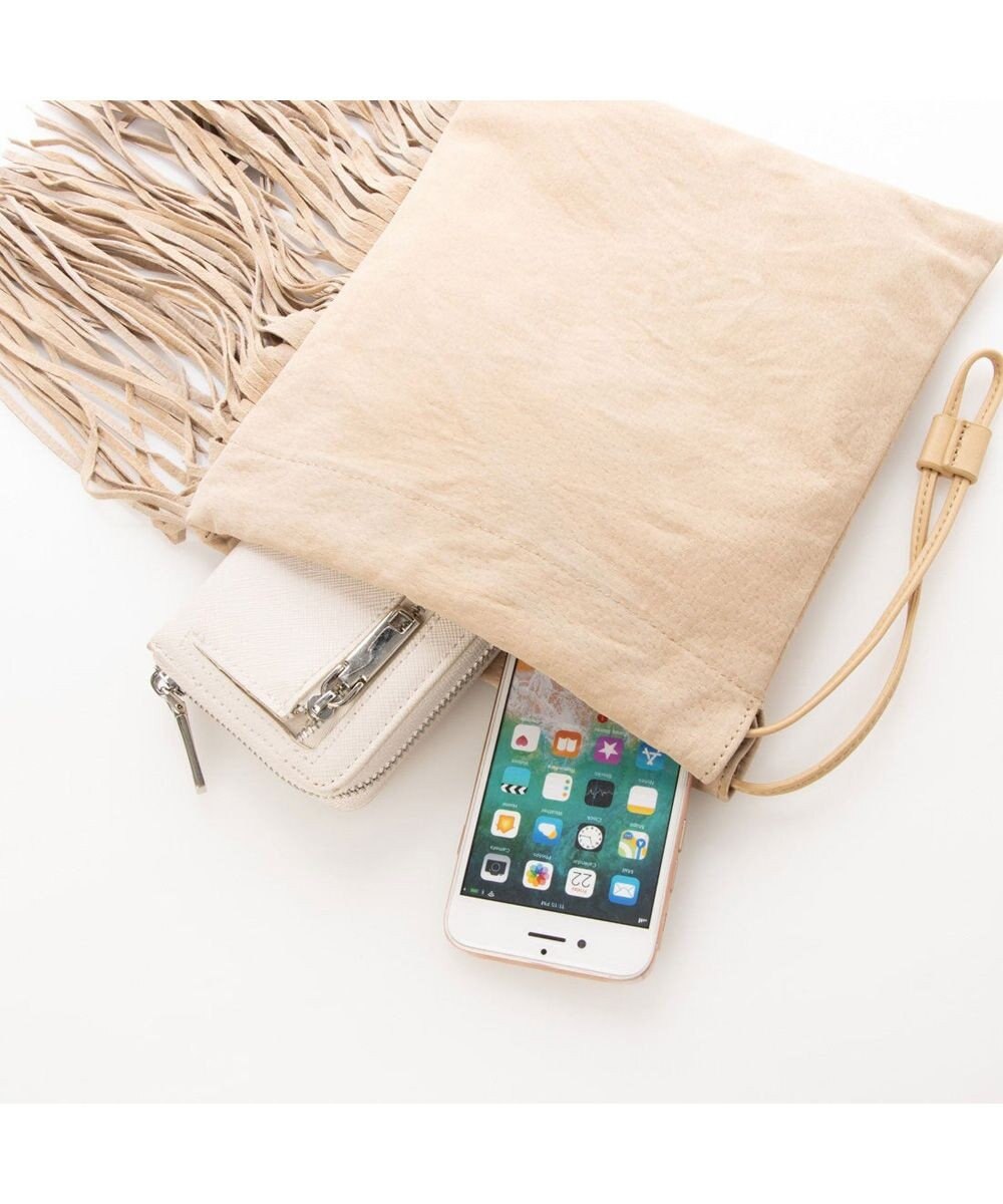 UNBILLION kakatoo ピッグレザーフリンジドロストミニバッグ 