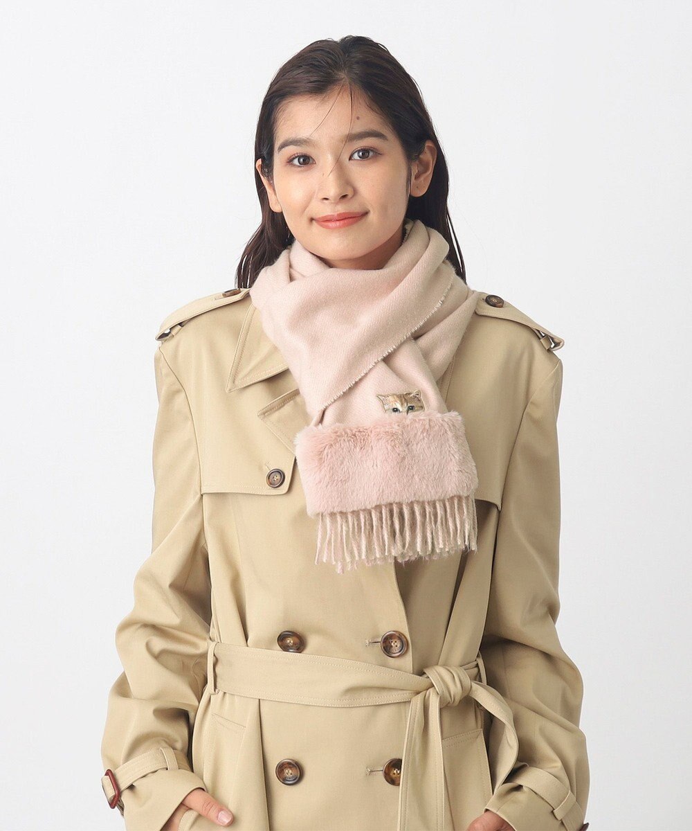 MOONBAT PAUL & JOE ACCESSOIRES ヌネットワッペン×ファームースタッチマフラー（パッケージ入り） 