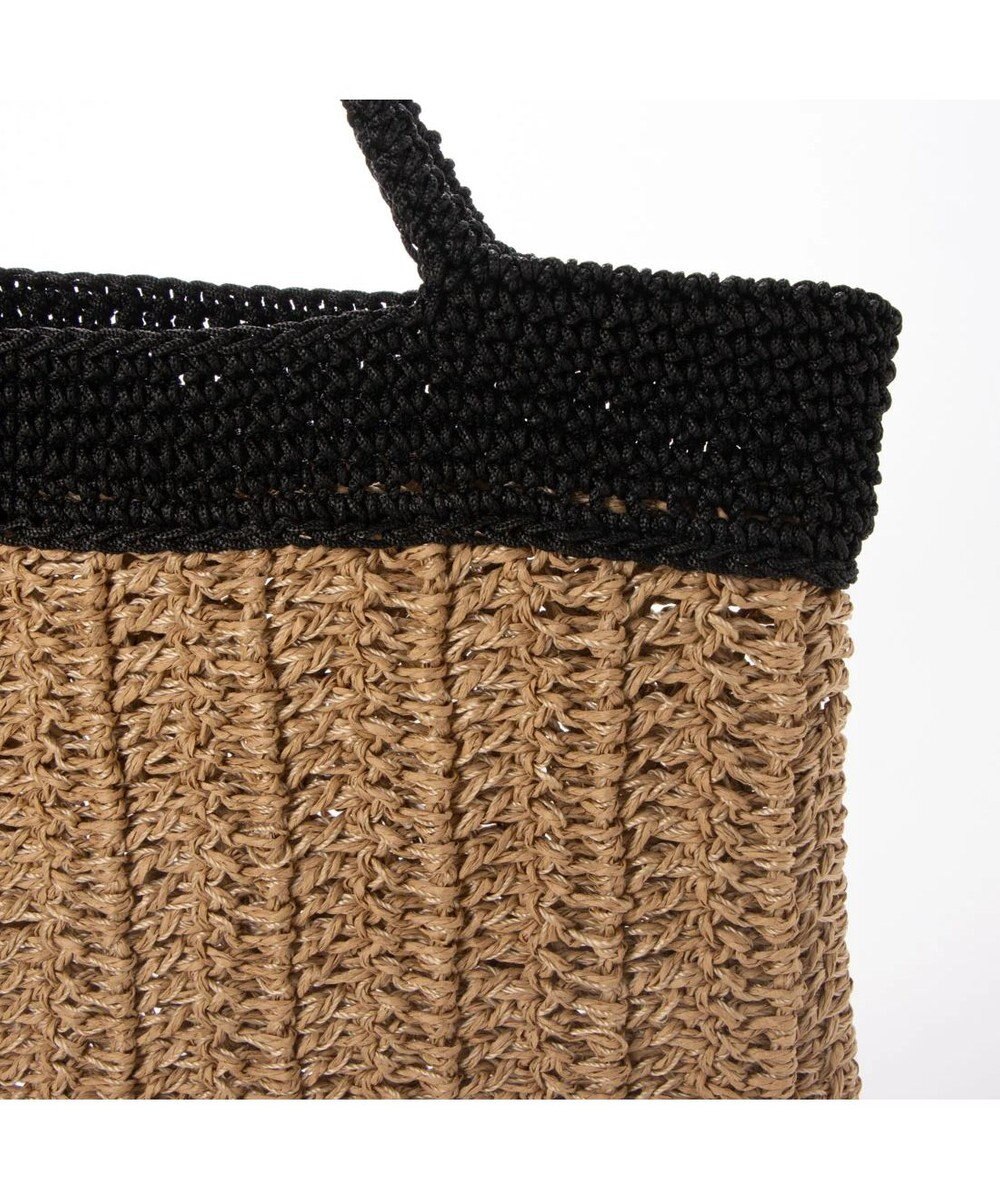 UNBILLION cachecache ペーパー切り替え横編みトートバッグ 