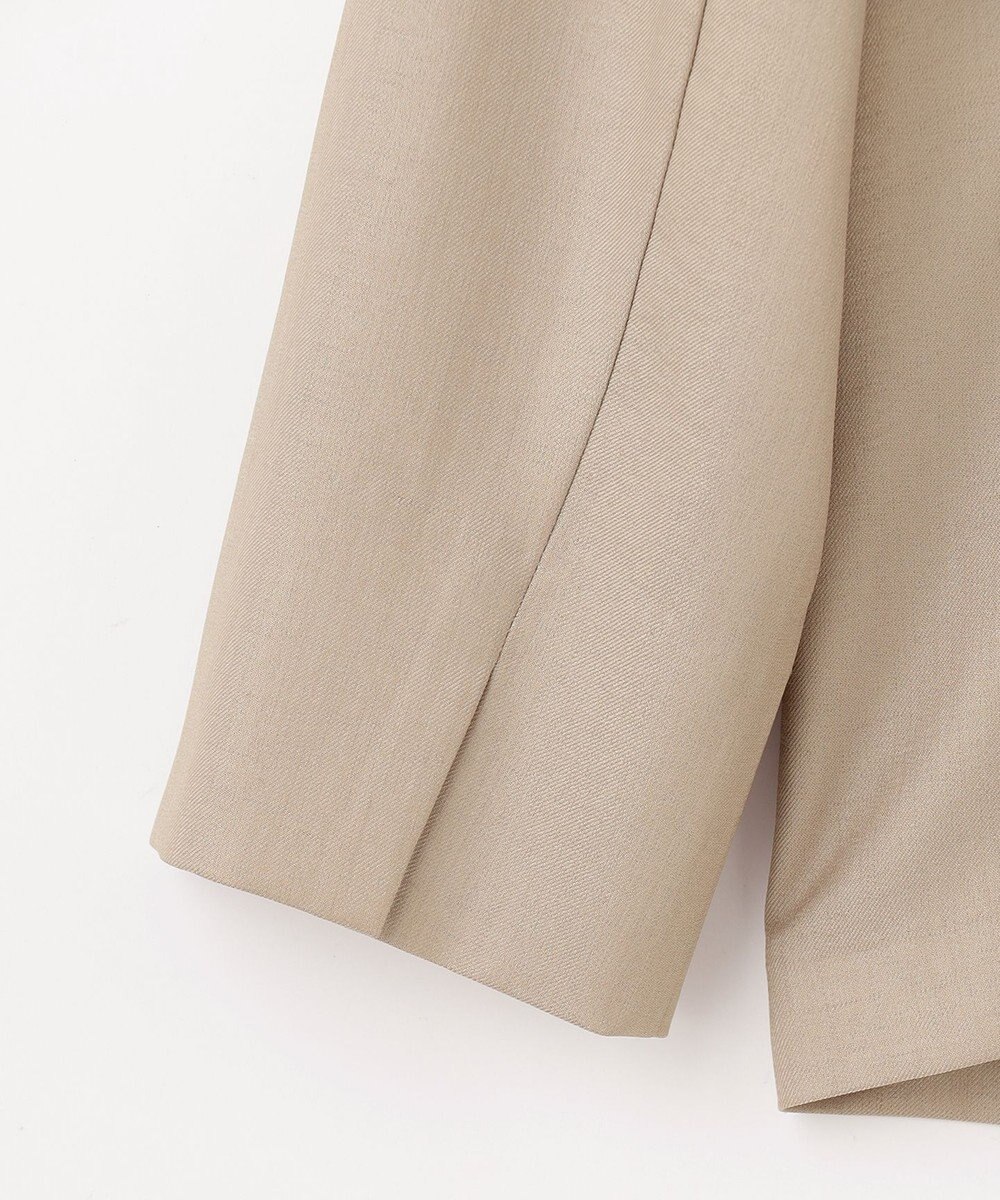 J.PRESS LADIES 【セットアップ対応・洗える・UVケア・速乾】 OXIJEWELストレッチ ノーカラー ジャケット 