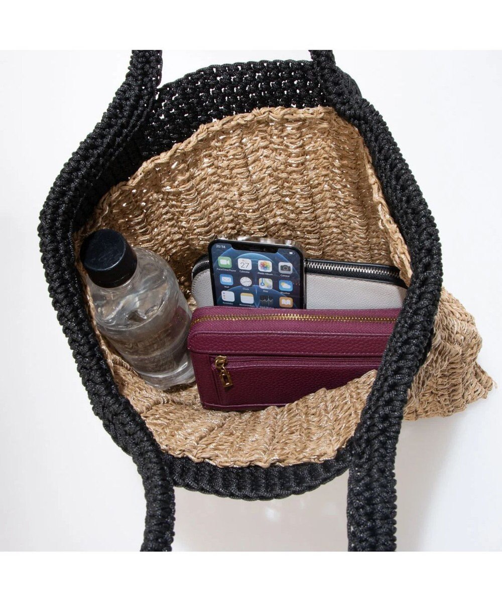 UNBILLION cachecache ペーパー切り替え横編みトートバッグ 