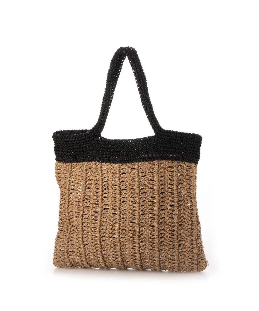 UNBILLION cachecache ペーパー切り替え横編みトートバッグ 