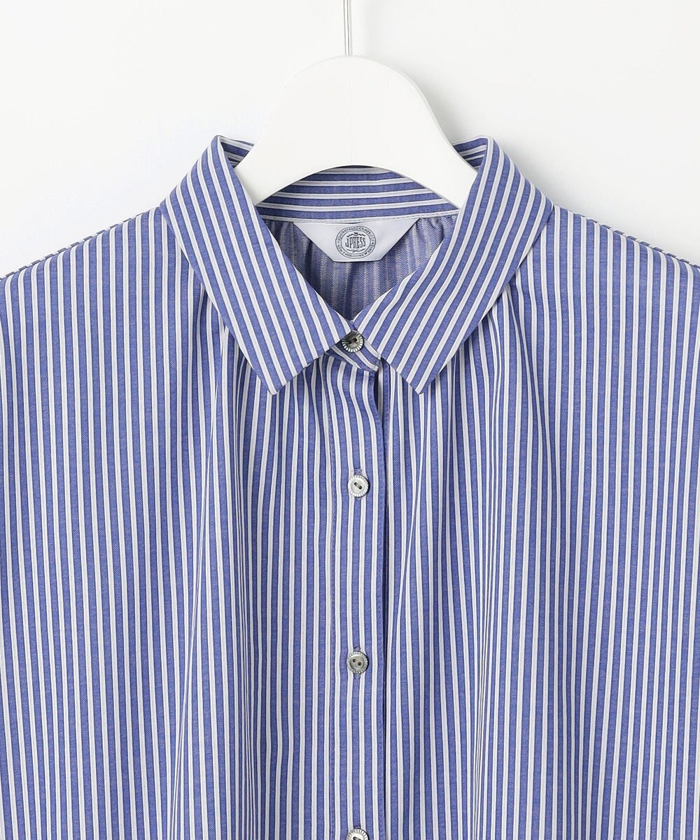 J.PRESS LADIES Jカミーチェストライプ シャツカラー カットソー 