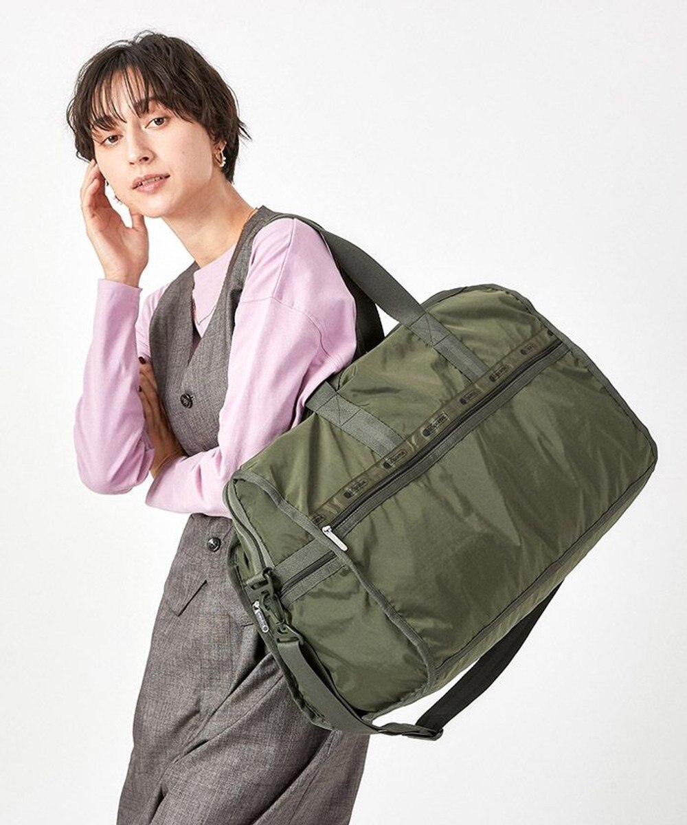 LeSportsac DELUXE LG WEEKENDER/ダークオリーブ　 ダークオリーブ