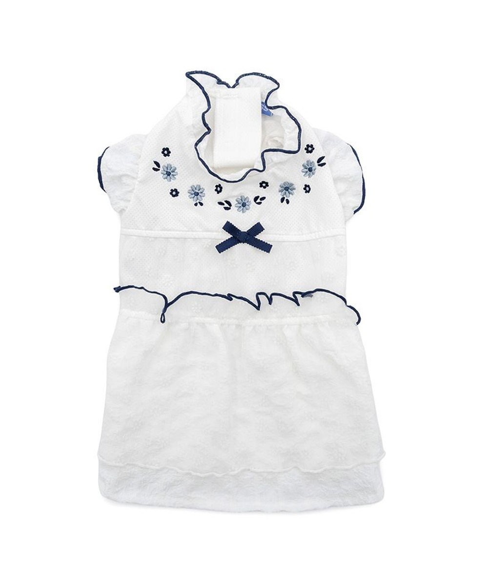 PET PARADISE ペットパラダイス フロッキー お花 ワンピース 《ホワイト》 小型犬 