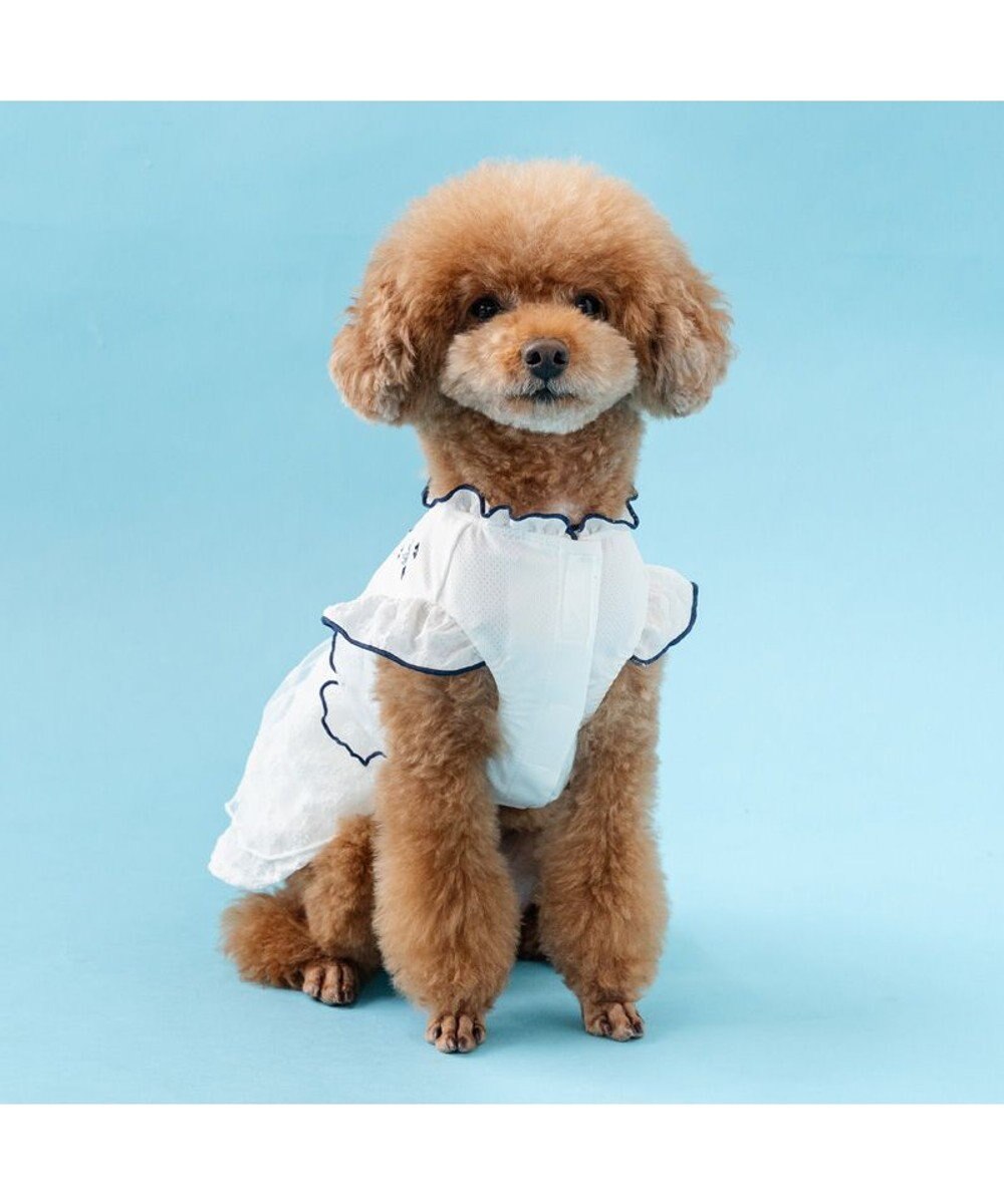 PET PARADISE ペットパラダイス フロッキー お花 ワンピース 《ホワイト》 小型犬 