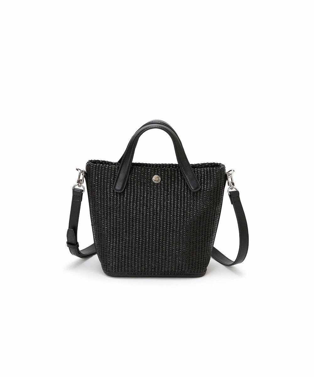 TOPKAPI 【Breath TOPKAPI】レザーハンドル ショルダー付き トート カゴバッグ 