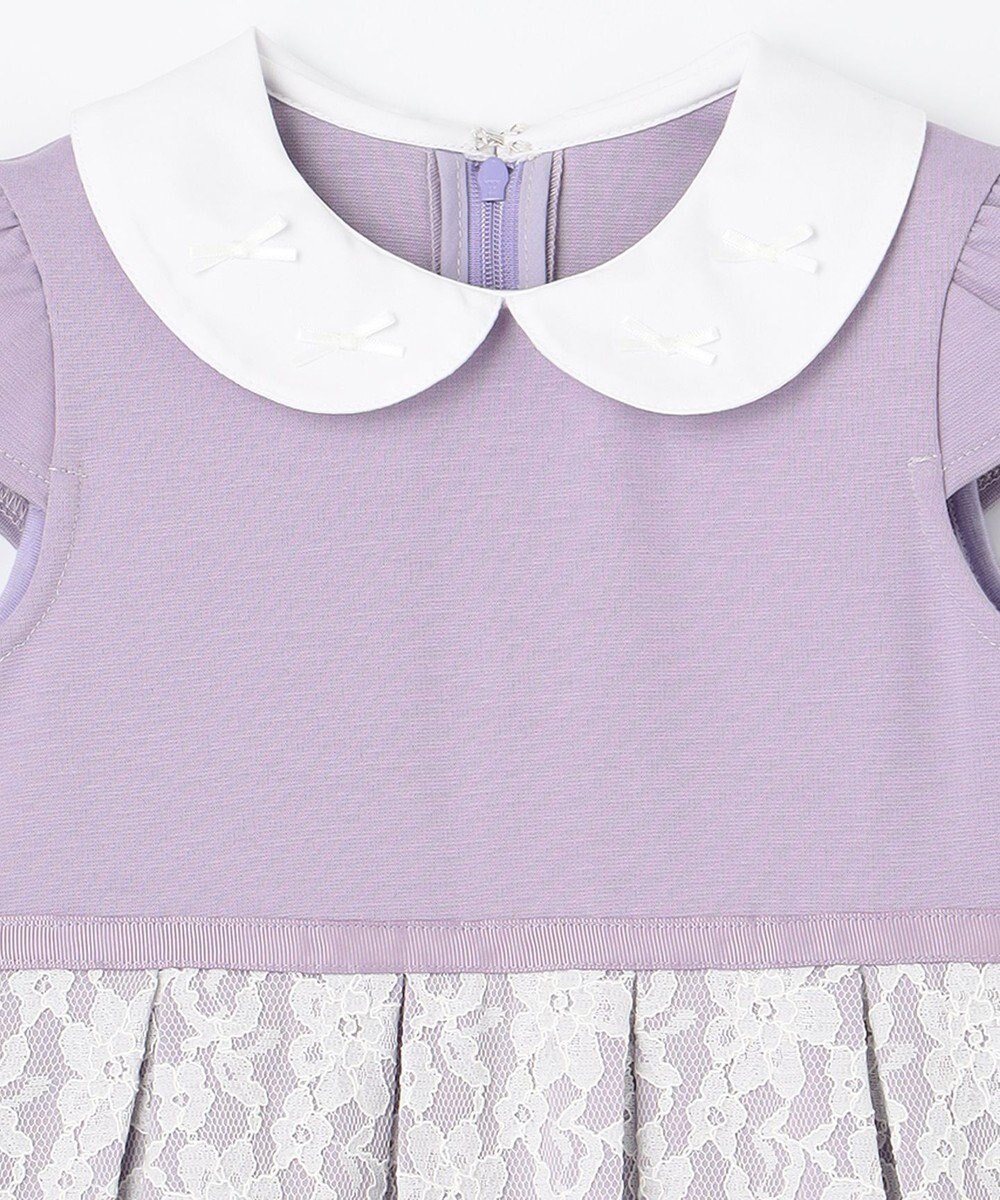 ANY KIDS 襟付きレースボンディングワンピース 