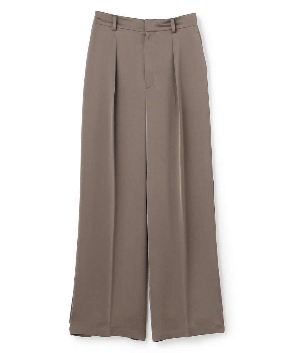 uncrave ライトダブルサテン ワイドパンツ 